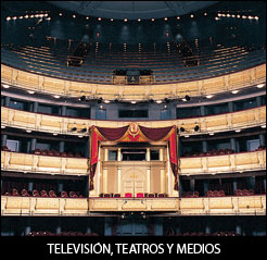 Television, Teatros y Medios