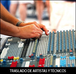 Translado de Artistas y Técnicos